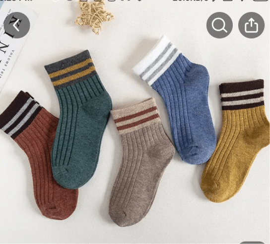 Дитячі бавовняні шкарпетки на TEMU Україна